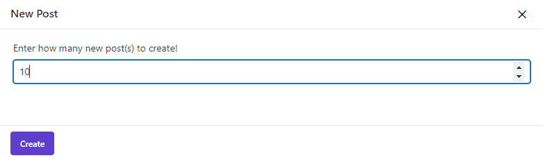select number of new posts in plugin WordPress