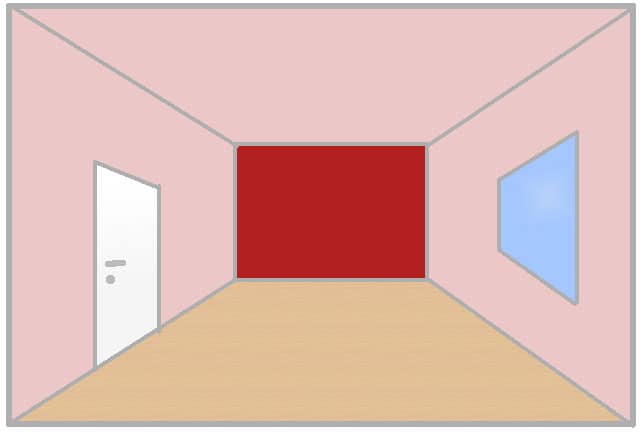 Farbwirkung Raum verkürzen