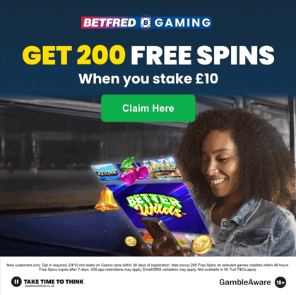 betfred 200 free spins