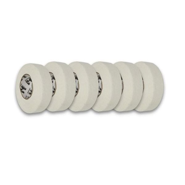 Six rolls of Mylec Cloth Tape 1" x 20 yards are arranged in a row on a plain white background.