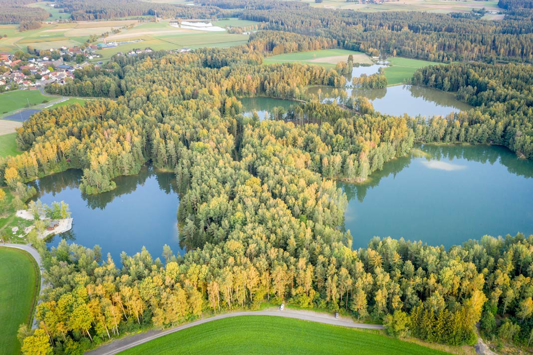 Die Wiesauer Waldseen sind eine Sehenswürdigkeit