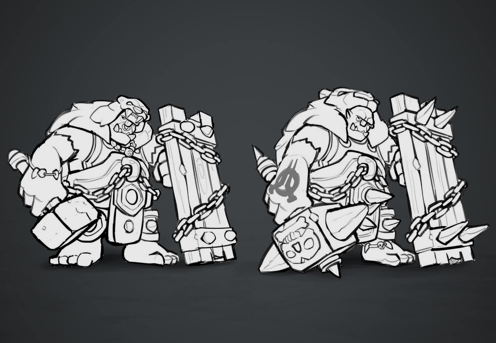 ДИЗАЙН ПЕРСОНАЖЕЙ. СТИЛИ, ТИПЫ И ЛУЧШИЕ ПРАКТИКИ 6 orc concept art for game outsourcing studio concept art studios game character design character design for game character art design