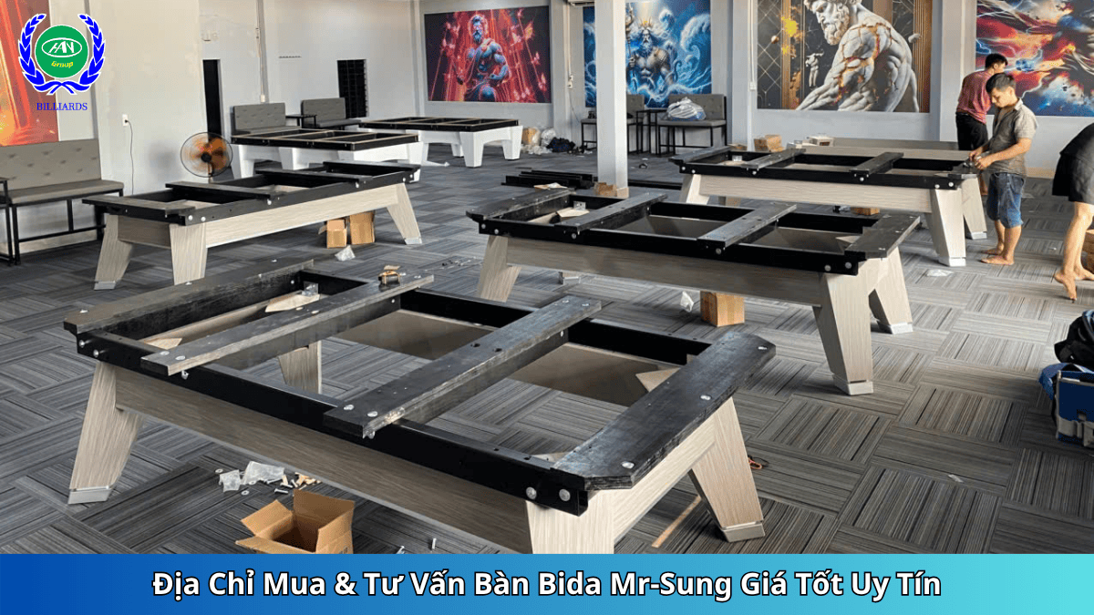 Địa Chỉ Mua & Tư Vấn Bàn Bida Mr-Sung Giá Tốt Uy Tín | Bida Hoàng Anh Nam Group