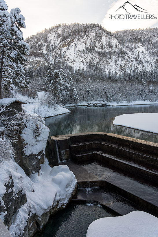 Der Lechfall im Winter