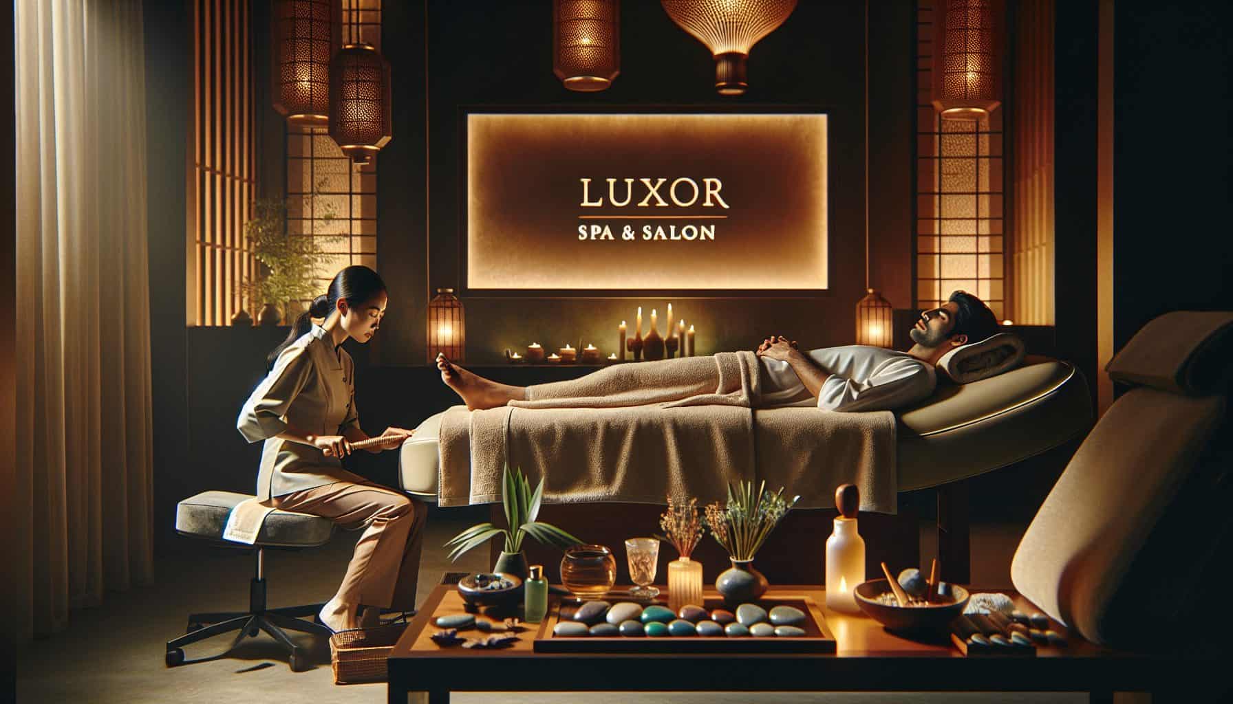 reflexology therapy at luxor spa salon