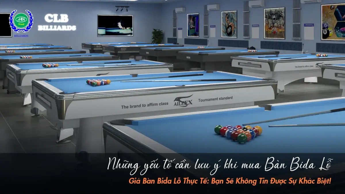 Những điều bạn nhất định phải biết trước khi mua bàn bida lỗ | Bida Hoàng Anh Nam Group