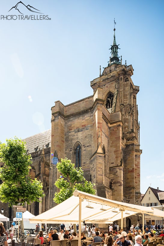 Der Blick auf den Martinsmünster in Colmar