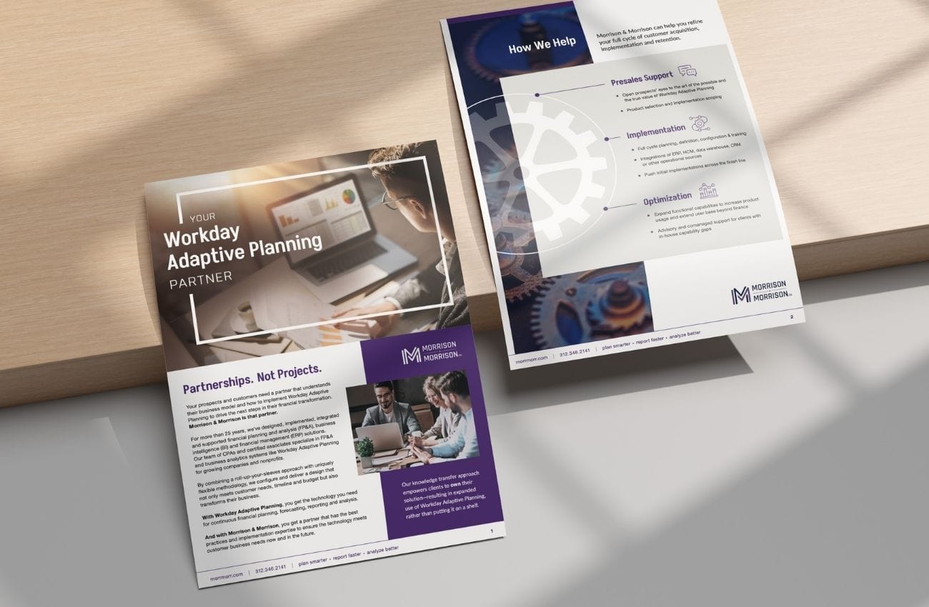 National Accounting Firm Sell Sheet Design