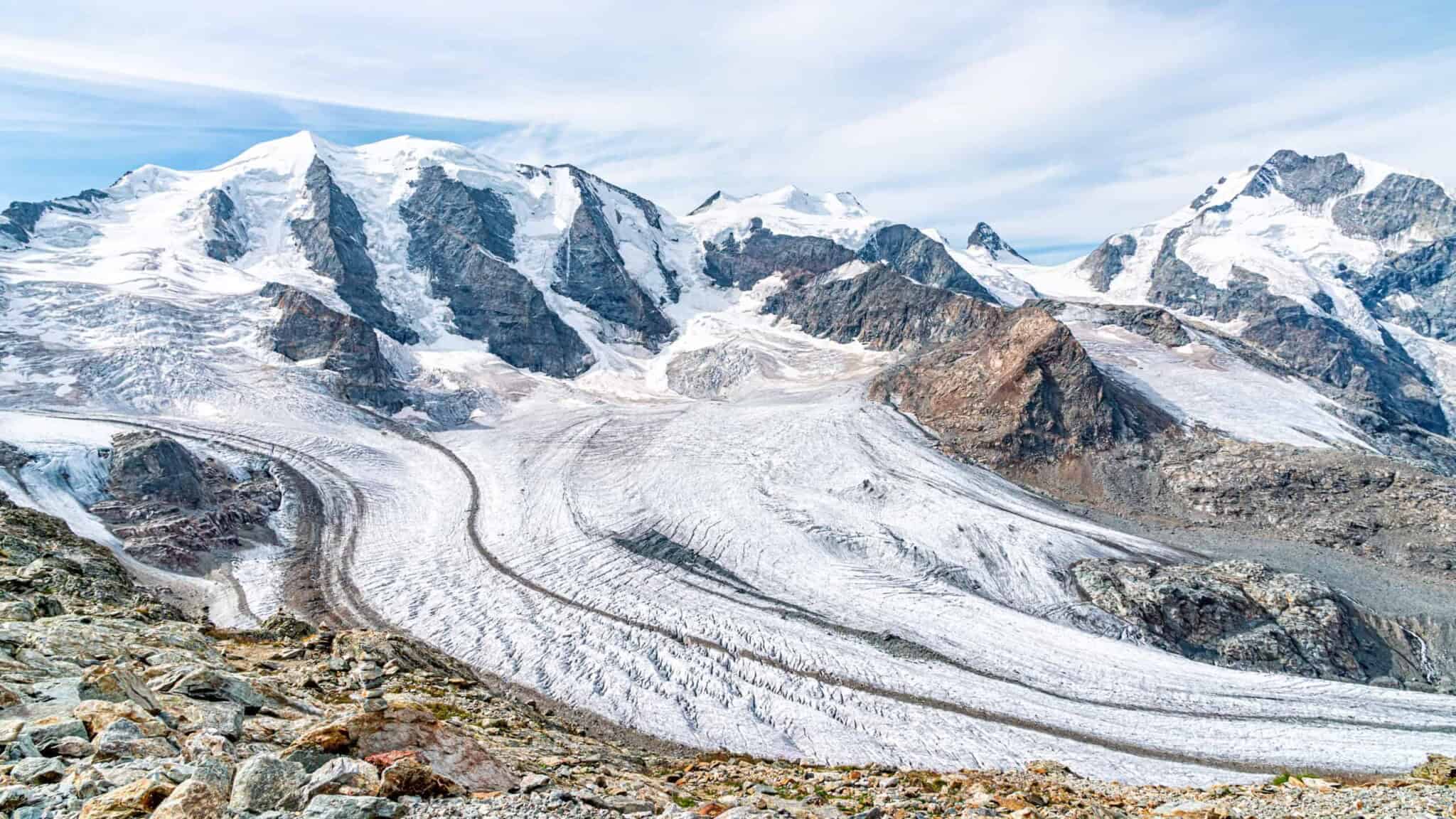 Piz Palü von der Diavolezza aus gesehen