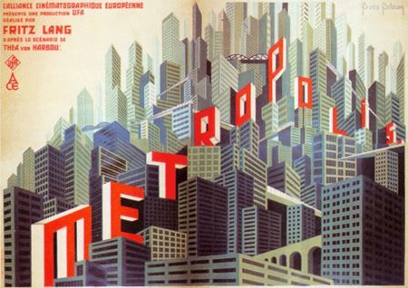 Metropolis poster by Boris Bilinsky
