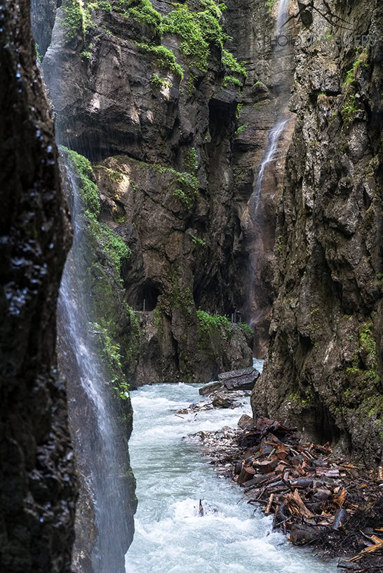 Die Partnachklamm nach einem Regenschauer