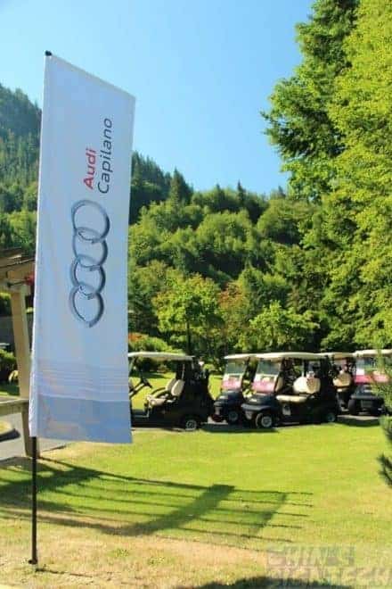 Rectangle flag spike on ground