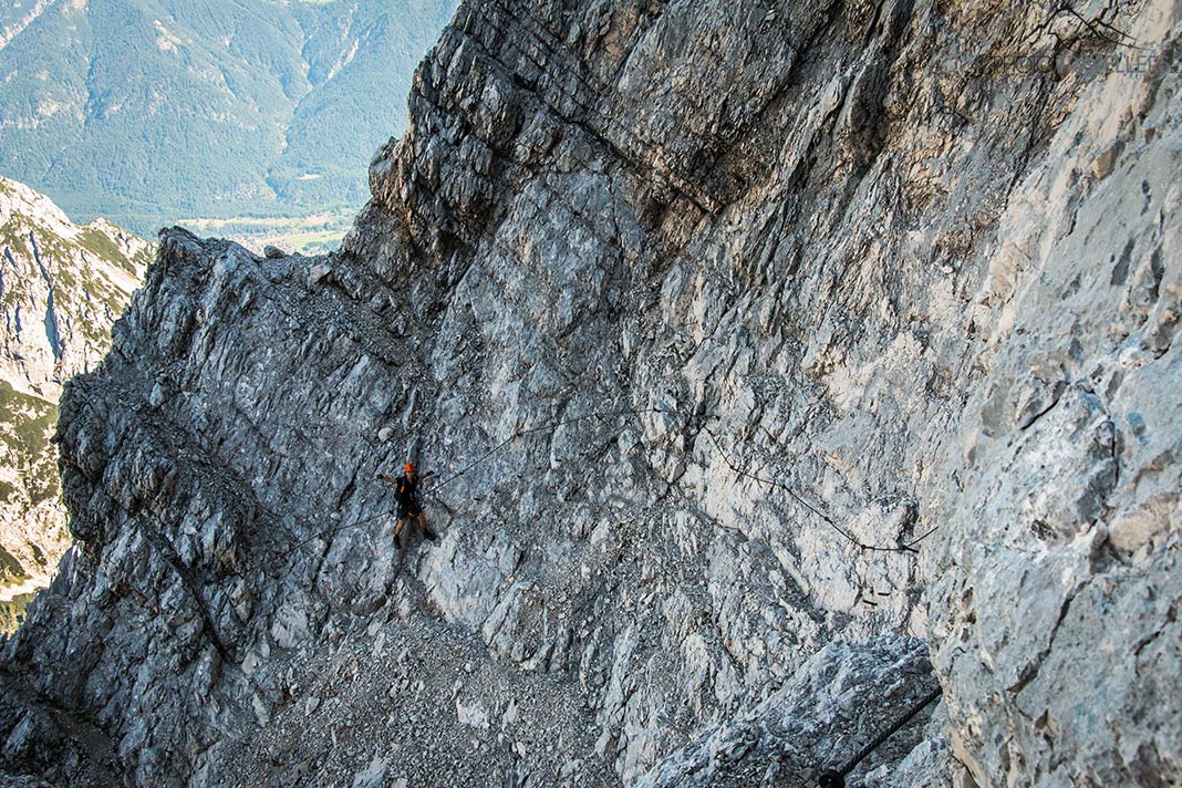 Ein Stück des Weges der Alpspitz-Ferrata