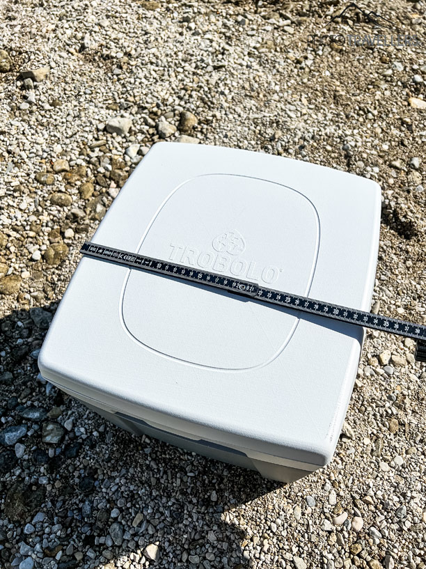 Trobolo WandaGo Trenntoilette mit Zollstock zum Maßabgleich