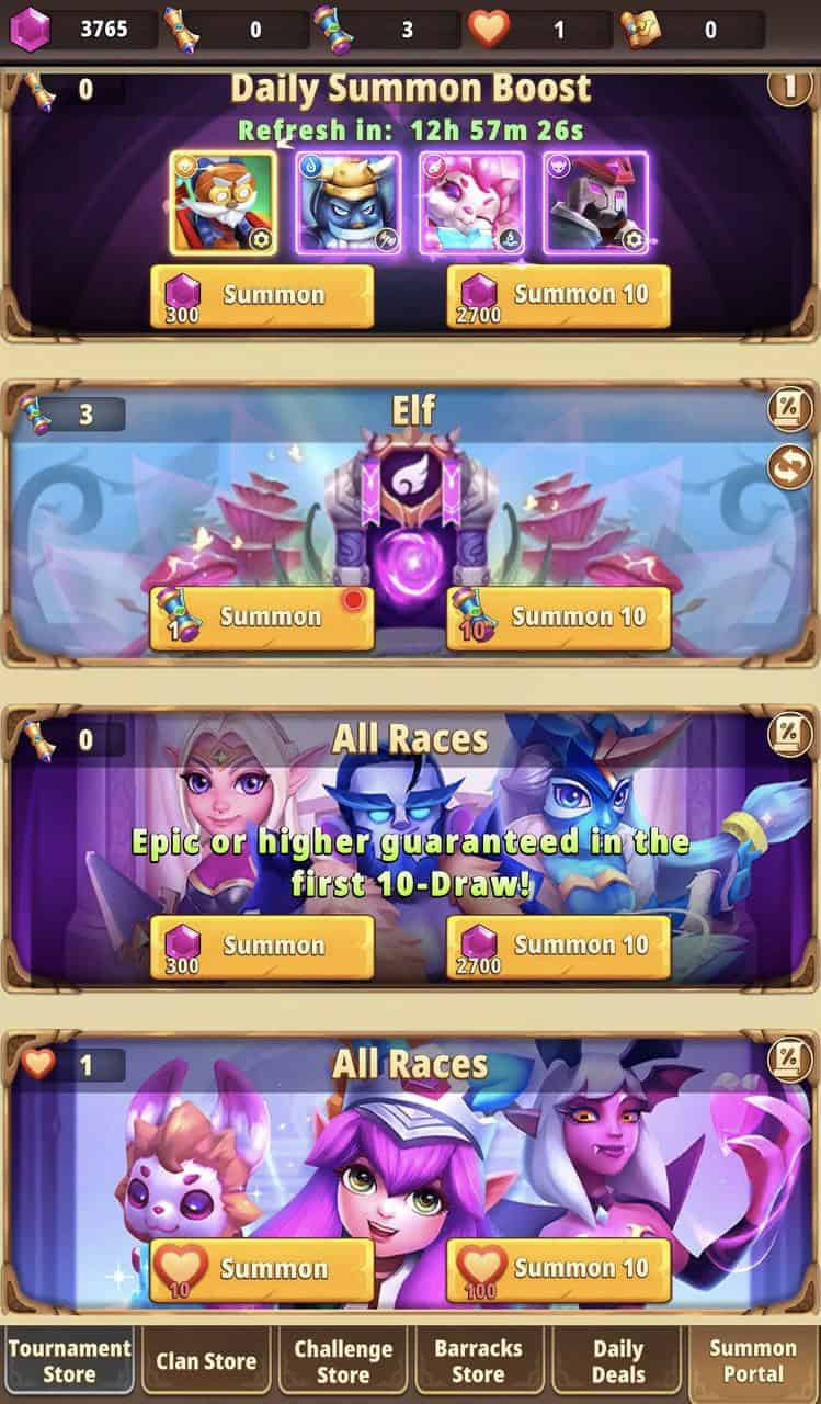 Character summoning Character summoning