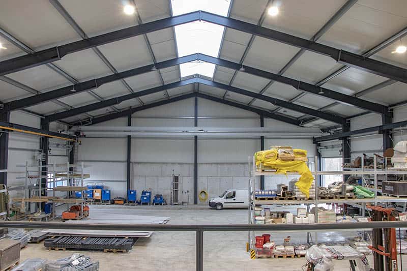 Gewerbliche Lagerhalle Innenansicht Gewerbliche Lagerhalle, Innenansicht, vielseitige Lagerhallen