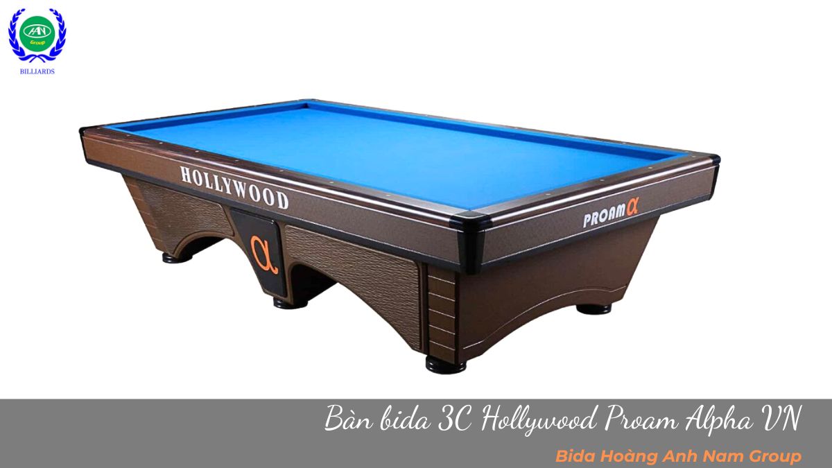 Bàn bida 3C Hollywood Proam Alpha VN