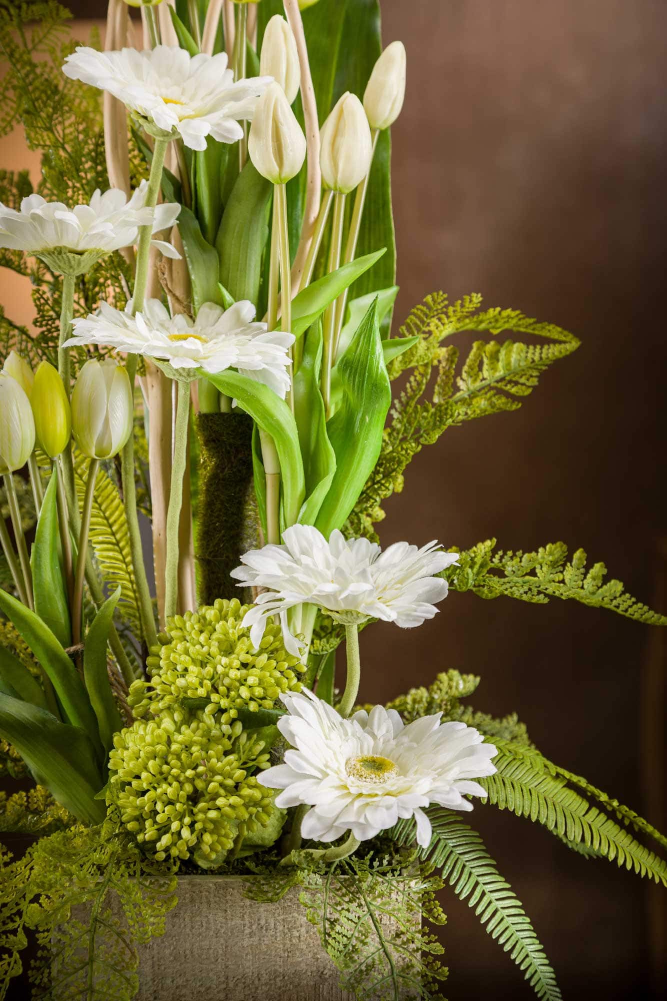 fiore-gerbera-bianco-composizione-fiori-artificiali