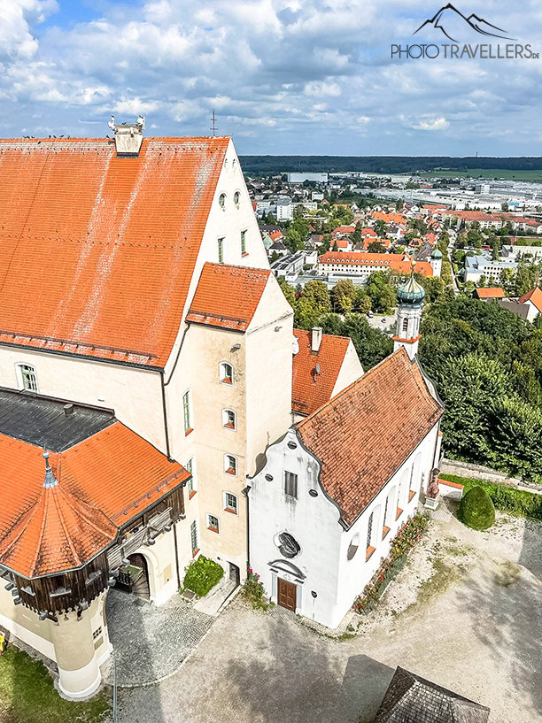Die Mindelburg oberhalb von Mindelheim