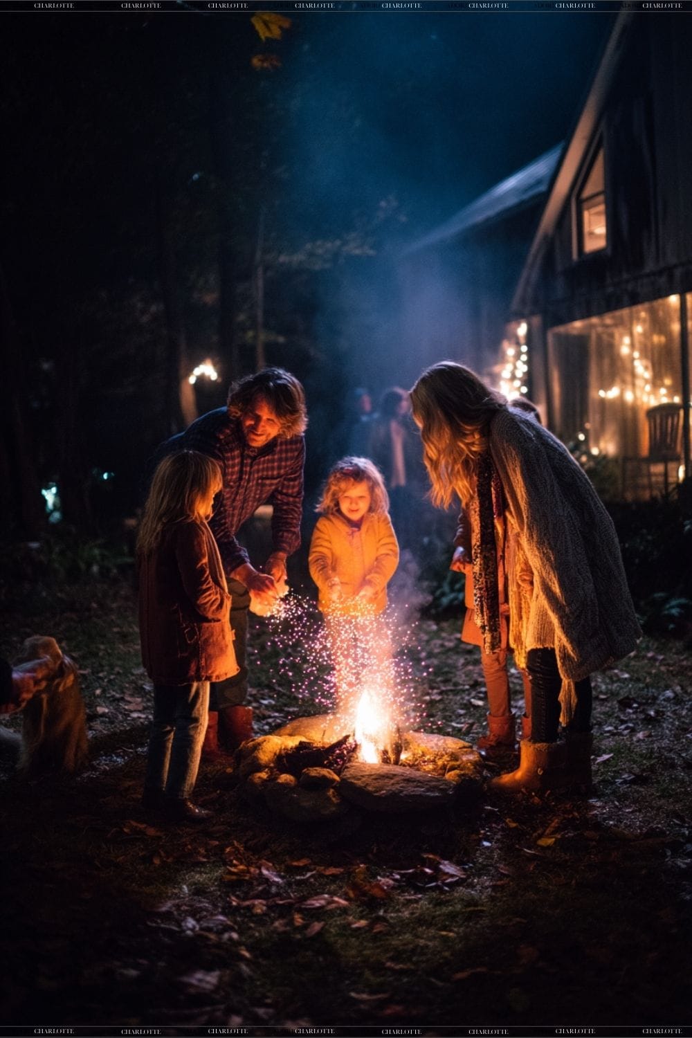 New years eve fire cermony