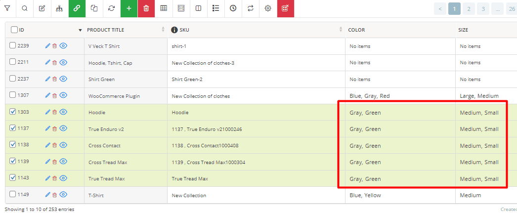 Bulk delete single variations product result in WooCommerce advanced bulk edit plugin
