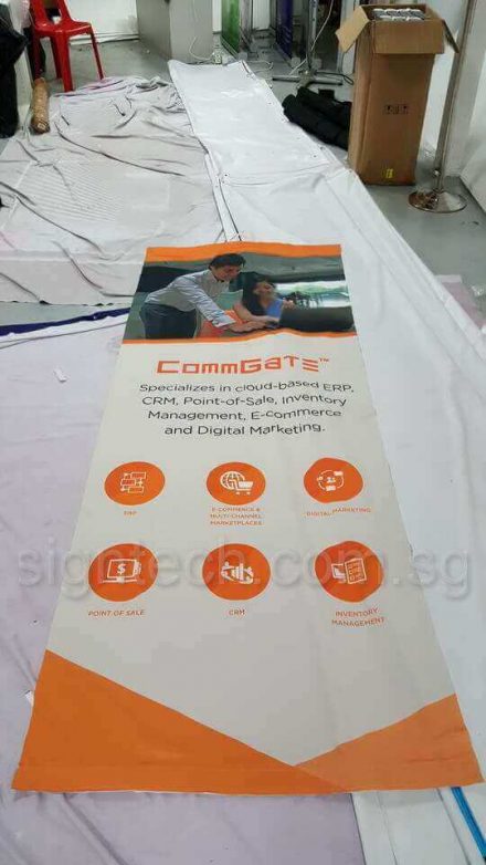 Exhibition booth panel printing on fabric