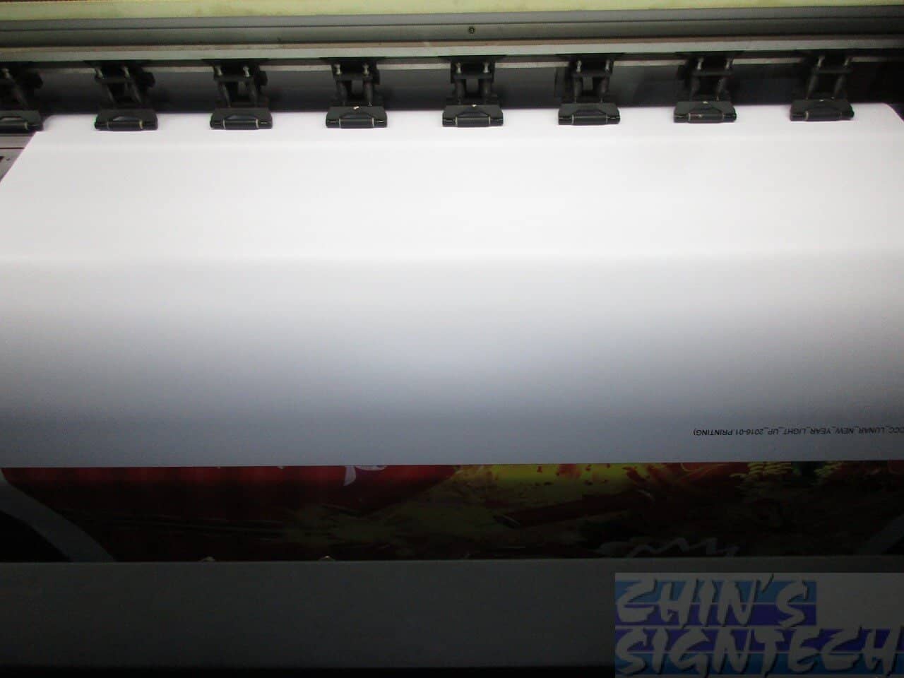 Flash test on PVC banner - No relfection
