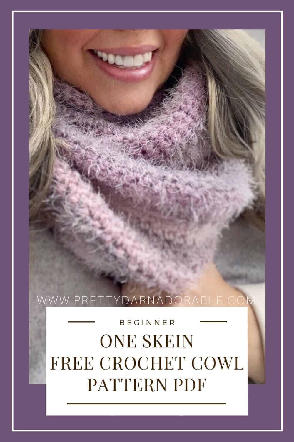 crochet cowl pattern purple