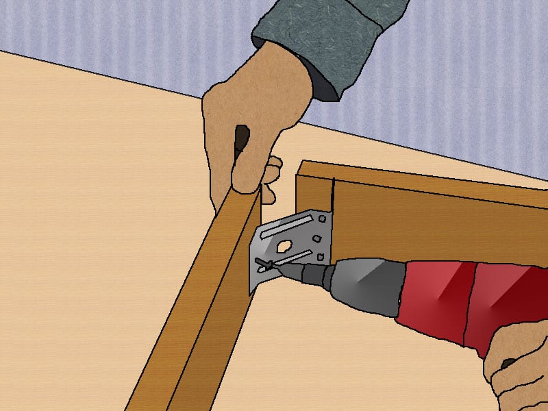 Anleitung: Schlichten Esstisch einfach selbst tischlern Zargen verbinden