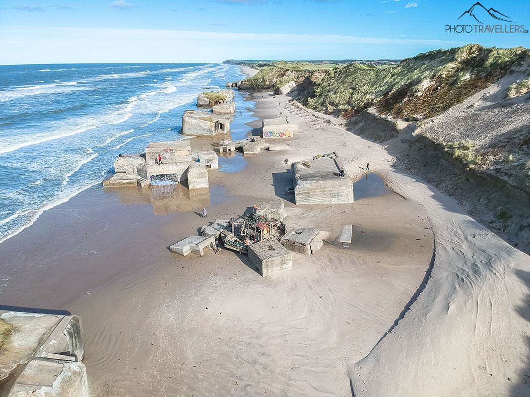 Die alten Bunker am Strand bei Furreby