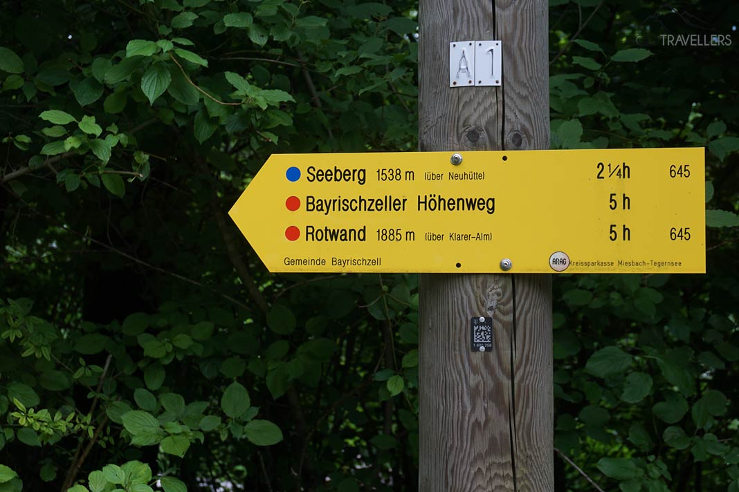 Der Wegweiser zum Seeberg