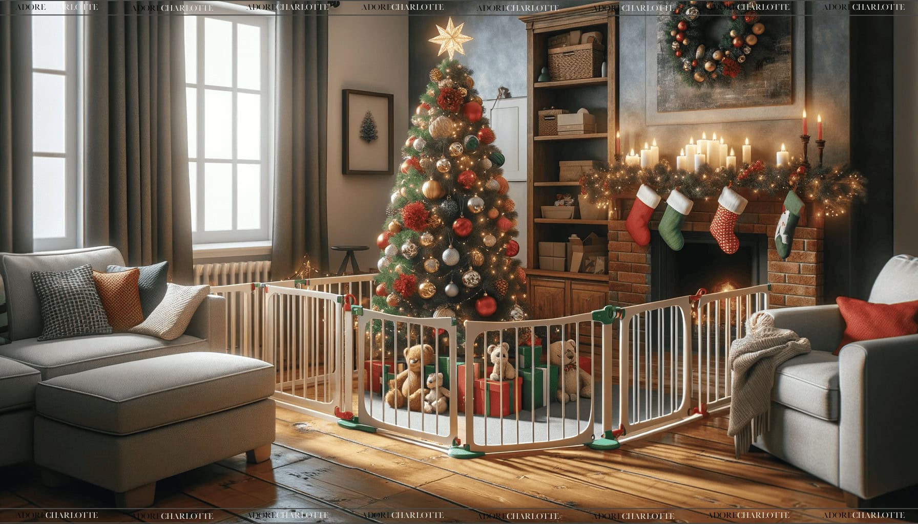 Toddler-Proof Your Christmas Tree Fenced Tree