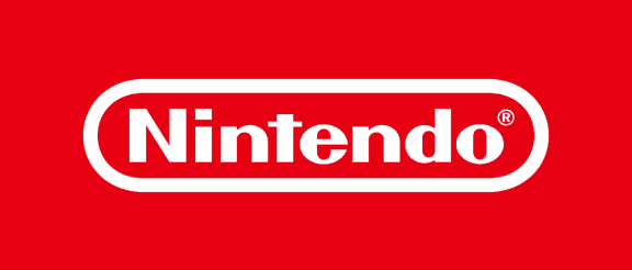 Logo Nintendo sur fond rouge, symbole emblématique de jeux vidéo et de divertissement interactif.