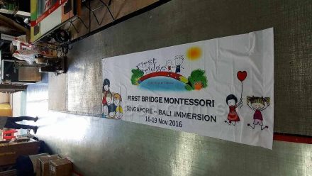 Fabric banner for oversea tour