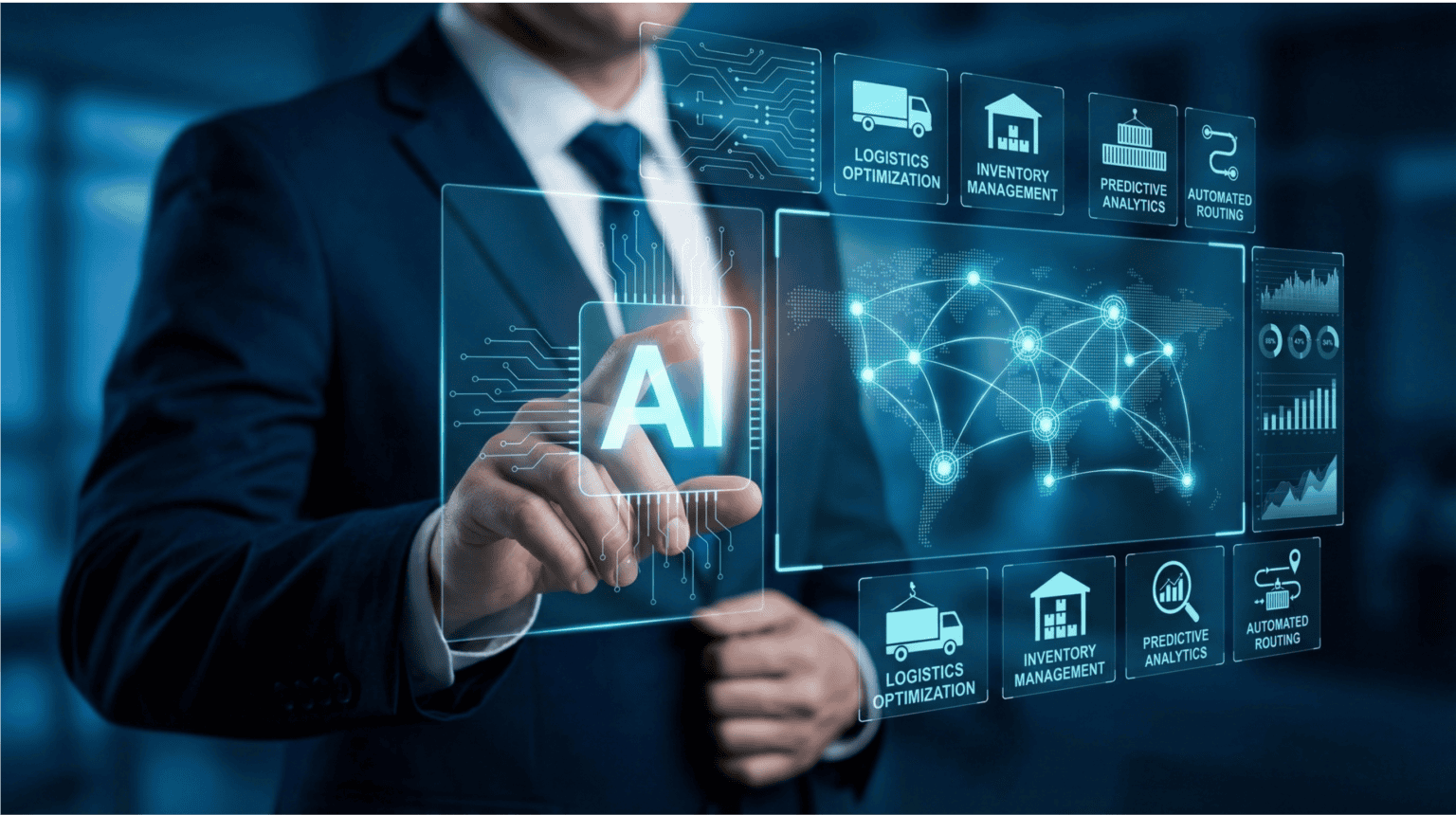 AI AI optimizes supply chain processes