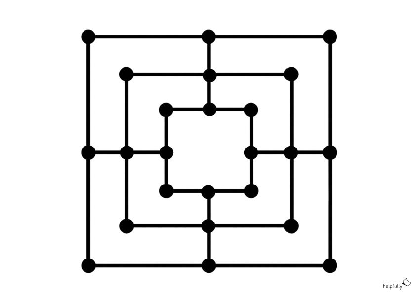 Dame-Brettspiel zum Ausdrucken
