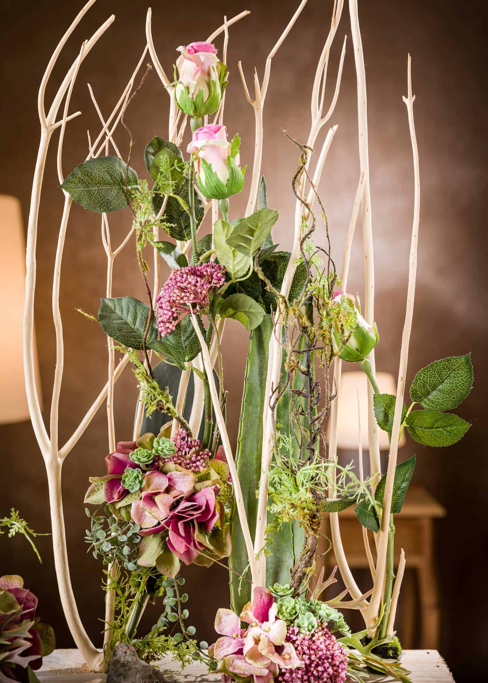 Composizione Fiori Finti Vaso Alto: Idee E Suggerimenti | Fioreria L'Orchidea