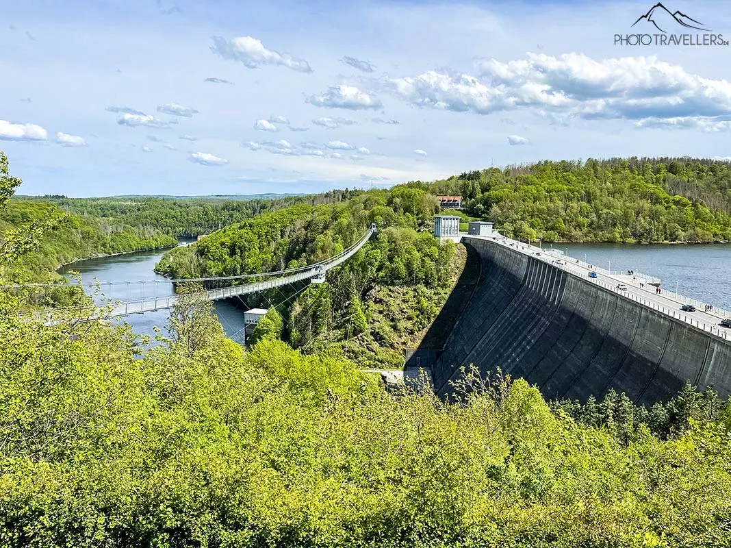 Die Hängebrücke Titan RT an der Rappbodetalsperre