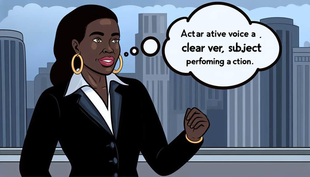 opt for active voice
