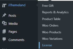 Activate plugin license