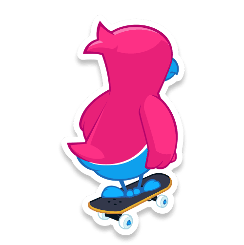 bye Bird cartoon is going