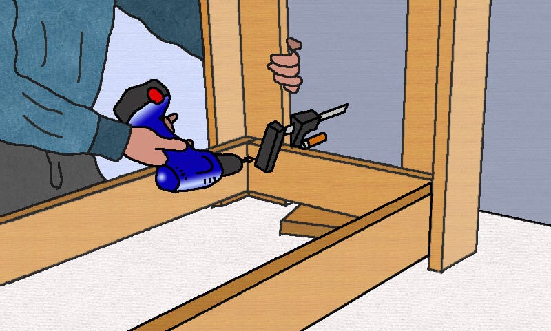 Querzargen anbringen