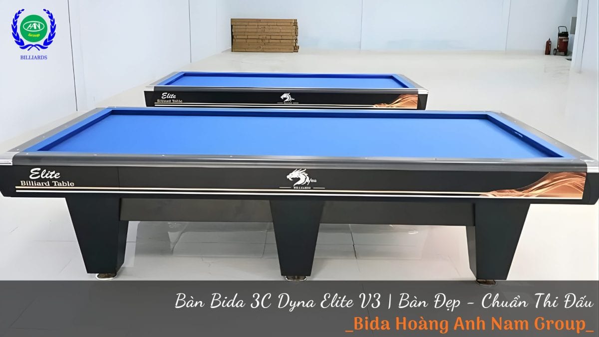 Hình ảnh thực tế của bàn bida 3C DYNA ELITE V3 | Bida Hoàng Anh Nam Group