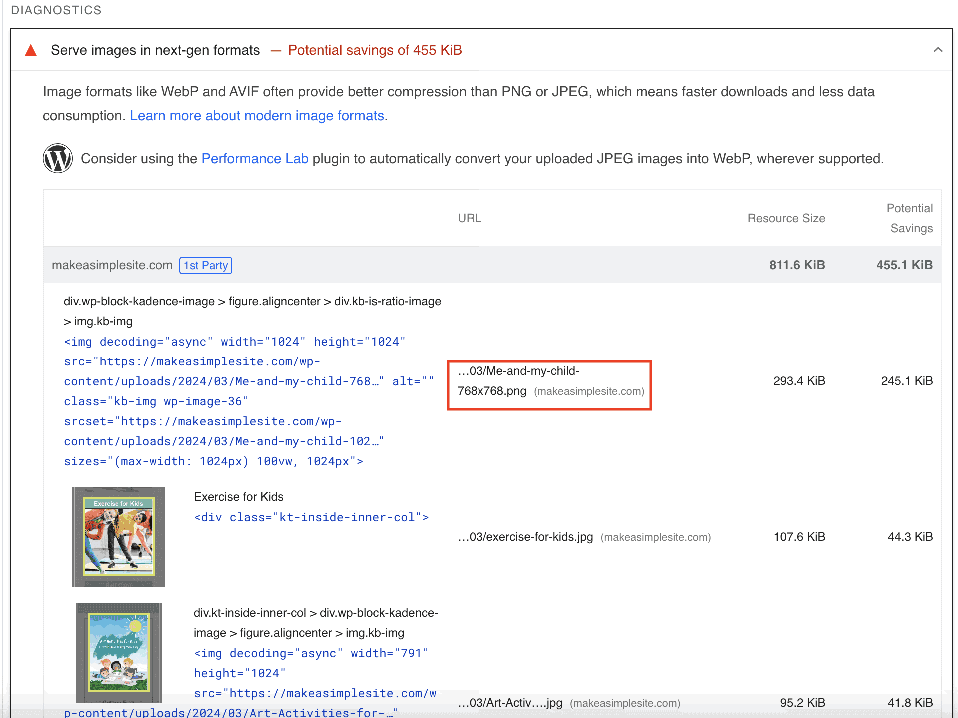 Largest Contentful Paint in WordPress: Tips for a Faster Website Score 5 screenshot speed test 2