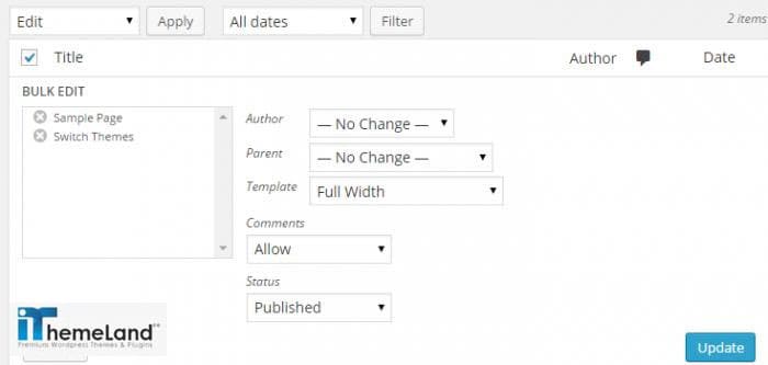 edit multiple pages at ones