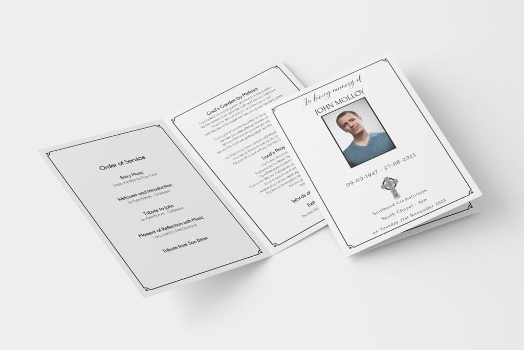 christian funeral order of service example
