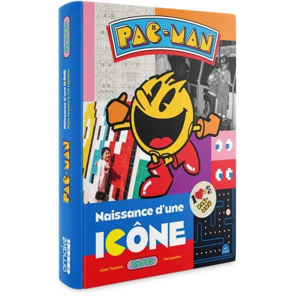 Pac-Man jeu de société pour enfants avec personnage emblématique, idéal pour apprendre la naissance d'une icône dans le monde du gaming et du divertissement familial.