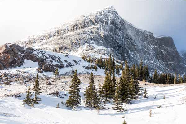 Eine verschneite Berglandschaft, Kanada