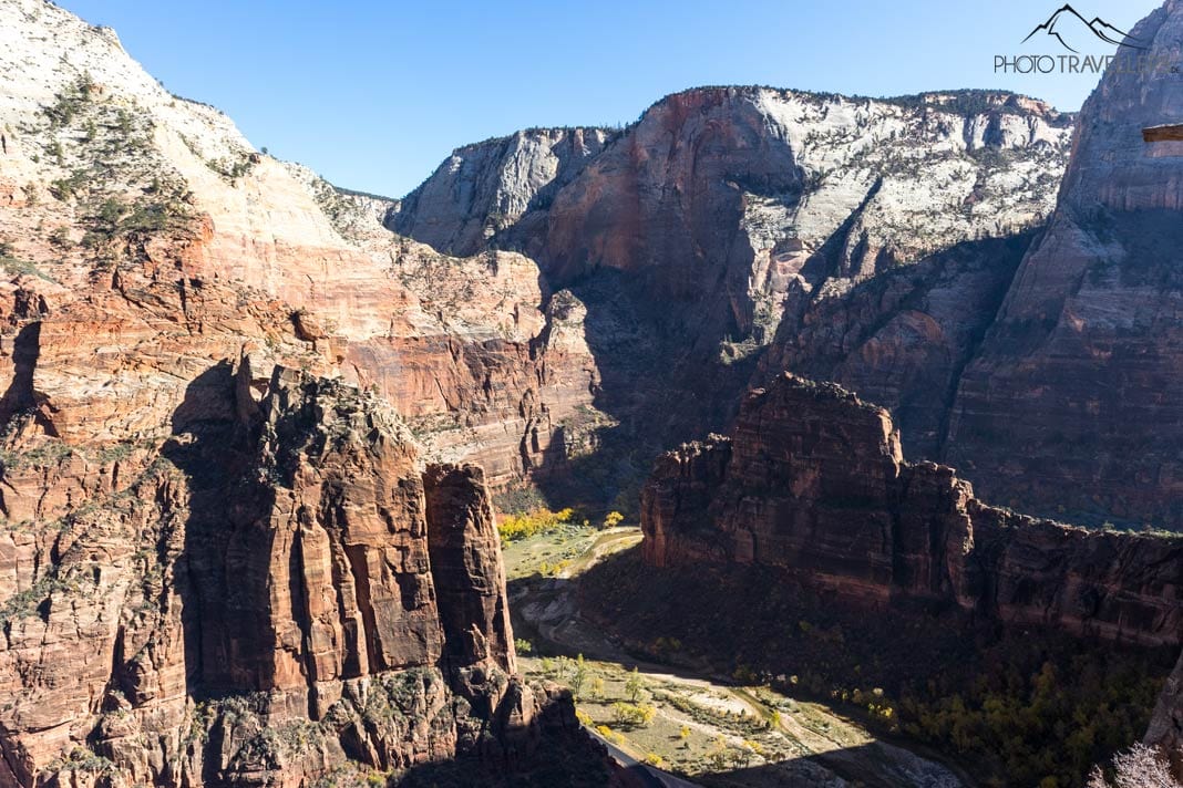 Der Blick vom Scout's Overlook in den Zion Canyon