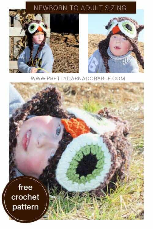free crochet owl hat pattern newborn to adult